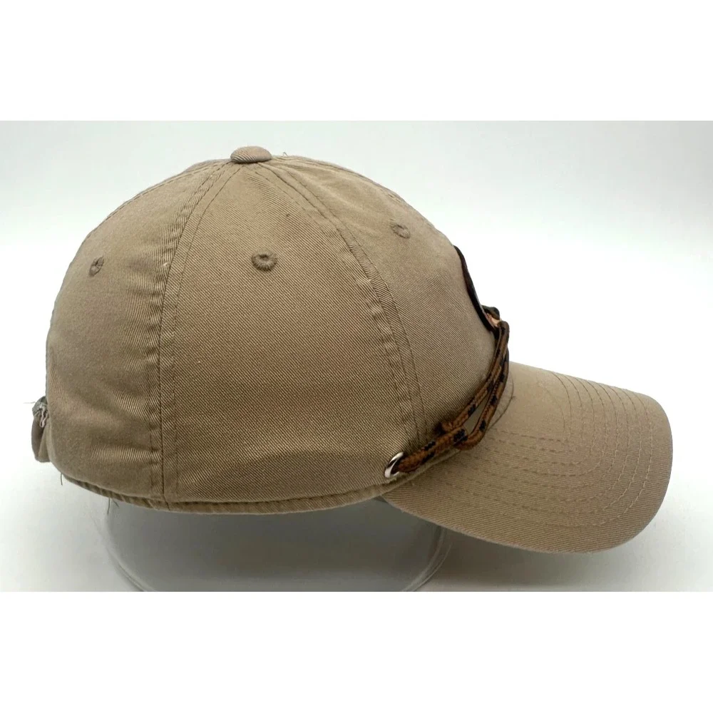 Findlay Rope Baseball Cap Hat Strap‎ Back Adjustable Tan Cotton Stash Pocket